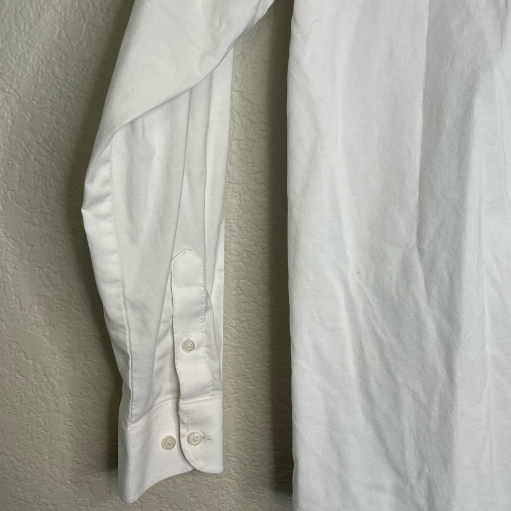 IZOD White Button-Down Dress Shirt One Front Pocket Boys Size 14/16 - Picture 4 of 11